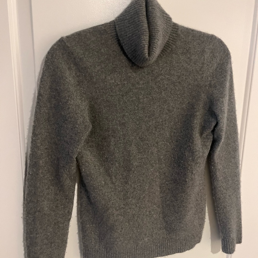 Men's Gray Turtleneck Sweater